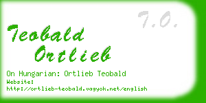 teobald ortlieb business card